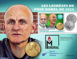 Central Africa 2022 Nobelprize Winners 2022, Mint NH, History - Nobel Prize Winners - Nobel Prize Laureates