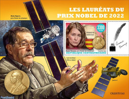 Central Africa 2022 Nobelprize Winners 2022, Mint NH, History - Transport - Nobel Prize Winners - Space Exploration - Nobel Prize Laureates