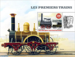 Central Africa 2022 First Trains, Mint NH, Transport - Railways - Trenes
