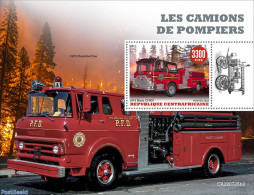 Central Africa 2022 Fire Engines, Mint NH, Transport - Fire Fighters & Prevention - Feuerwehr