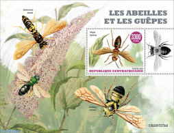 Central Africa 2022 Bees And Wasps, Mint NH, Nature - Bees - Flowers & Plants - Insects - Centrafricaine (République)