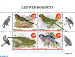 Central Africa 2022 Parrots, Mint NH, Nature - Parrots - República Centroafricana