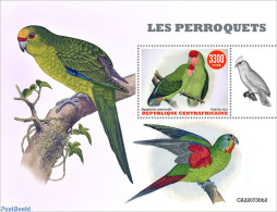 Central Africa 2022 Parrots, Mint NH, Nature - Parrots - Centrafricaine (République)