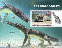 Central Africa 2022 Crocodiles, Mint NH, Nature - Crocodiles - Centrafricaine (République)