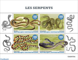 Central Africa 2022 Snakes, Mint NH, Nature - Snakes - Centrafricaine (République)