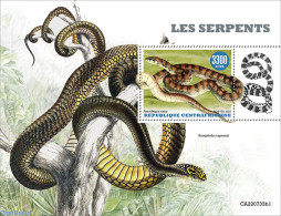 Central Africa 2022 Snakes, Mint NH, Nature - Snakes - Centrafricaine (République)
