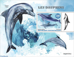 Central Africa 2022 Dolphins, Mint NH, Nature - Sea Mammals - Centrafricaine (République)