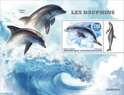 Central Africa 2022 Dolphins, Mint NH, Nature - Sea Mammals - Centrafricaine (République)