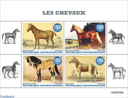 Central Africa 2022 Horses, Mint NH, Nature - Horses - Zentralafrik. Republik