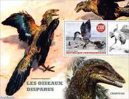 Central Africa 2022 Extinct Birds, Mint NH, Nature - Birds - Prehistoric Animals - Prehistory - Préhistoriques