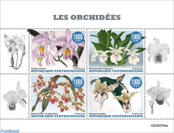 Central Africa 2022 Orchids, Mint NH, Nature - Flowers & Plants - Orchids - Central African Republic