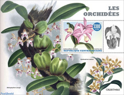 Central Africa 2022 Orchids, Mint NH, Nature - Flowers & Plants - Orchids - República Centroafricana