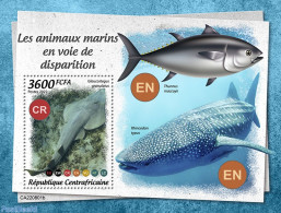 Central Africa 2022 Endangered Water Animals, Mint NH, Nature - Fish - Vissen