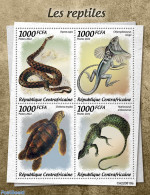 Central Africa 2022 Reptiles, Mint NH, Nature - Animals (others & Mixed) - Snakes - Turtles - Centraal-Afrikaanse Republiek