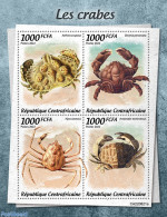 Central Africa 2022 Crabs, Mint NH, Nature - Crabs And Lobsters - Centrafricaine (République)