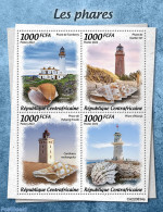 Central Africa 2022 Lighthouses, Mint NH, Nature - Various - Shells & Crustaceans - Lighthouses & Safety At Sea - Vie Marine