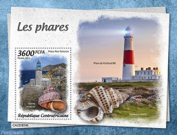 Central Africa 2022 Lighthouses, Mint NH, Nature - Various - Shells & Crustaceans - Lighthouses & Safety At Sea - Mundo Aquatico