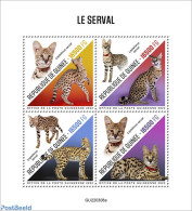 Guinea, Republic 2022 Serval, Mint NH, Nature - Cat Family - Sonstige & Ohne Zuordnung