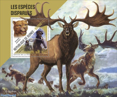 Guinea, Republic 2022 Extinct Animals, Mint NH, Nature - Cat Family - Deer - Prehistoric Animals - Préhistoriques