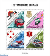 Guinea, Republic 2022 Special Transport , Mint NH, Transport - Automobiles - Fire Fighters & Prevention - Helicopters .. - Auto's