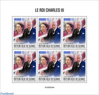 Guinea, Republic 2022 King Charles III, Mint NH, History - Charles & Diana - Kings & Queens (Royalty) - Koniklijke Families