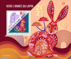 Guinea, Republic 2022 Year Of The Rabbit, Mint NH, Nature - Rabbits / Hares - Autres & Non Classés