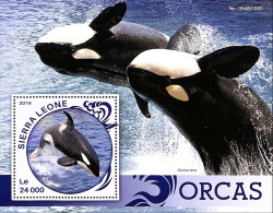 Sierra Leone 2016 Orcas, Mint NH, Nature - Sea Mammals - Autres & Non Classés