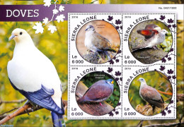 Sierra Leone 2016 Doves/ Pigeons, Mint NH, Nature - Birds - Pigeons - Autres & Non Classés