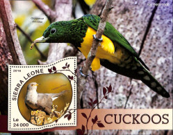 Sierra Leone 2016 Cuckoos, Mint NH, Nature - Birds - Andere & Zonder Classificatie