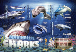 Sierra Leone 2016 Sharks, Mint NH, Nature - Sharks - Andere & Zonder Classificatie