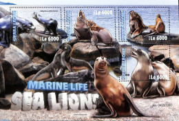 Sierra Leone 2016 Sea Lions, Mint NH, Nature - Sea Mammals - Other & Unclassified