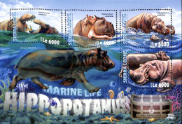 Sierra Leone 2016 Hippos, Mint NH, Nature - Hippopotamus - Other & Unclassified