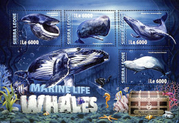 Sierra Leone 2016 Whales, Mint NH, Nature - Sea Mammals - Other & Unclassified