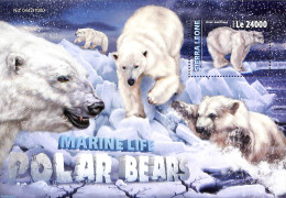 Sierra Leone 2016 Polar Bears, Mint NH, Nature - Bears - Sonstige & Ohne Zuordnung