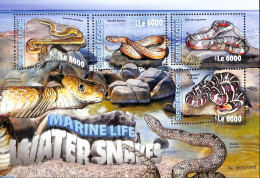 Sierra Leone 2016 Watersnakes, Mint NH, Nature - Snakes - Other & Unclassified