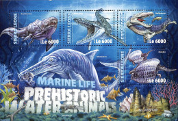 Sierra Leone 2016 Prehistoric Water Animals, Mint NH, Nature - Prehistoric Animals - Prehistorisch
