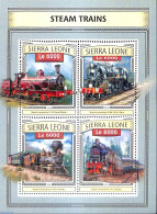 Sierra Leone 2016 Steam Trains, Mint NH, Transport - Railways - Eisenbahnen