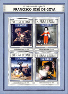 Sierra Leone 2016 270th Anniversary Of Francisco José De Goya, Mint NH, Art - Paintings - Autres & Non Classés