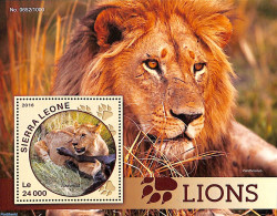 Sierra Leone 2016 Lions, Mint NH, Nature - Cat Family - Sonstige & Ohne Zuordnung