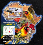 Sierra Leone 2016 National Park Tanzania, Mint NH, Nature - Birds - Parrots - Autres & Non Classés