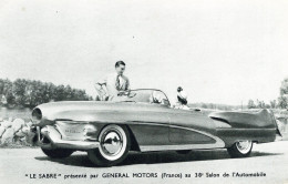 Le Sabre De Général Motors Salon Automobile ///  Ref. Mai 24 ///  N° 29.807 - Turismo