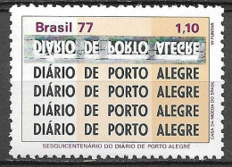 Brasil 1977 Sesquicentenário Do Diário De Porto Alegre RHM C988 - Ongebruikt