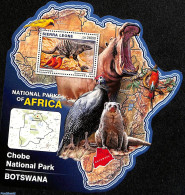 Sierra Leone 2016 National Park Botswana, Mint NH, Nature - Animals (others & Mixed) - Birds - Hippopotamus - Otros & Sin Clasificación