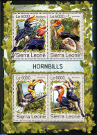 Sierra Leone 2016 Hornbills, Mint NH, Nature - Birds - Autres & Non Classés