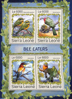 Sierra Leone 2016 Bee-eaters, Mint NH, Nature - Birds - Other & Unclassified