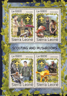 Sierra Leone 2016 Scouting And Mushrooms, Mint NH, Nature - Sport - Mushrooms - Scouting - Paddestoelen