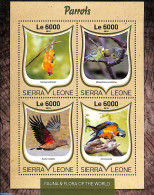 Sierra Leone 2016 Parrots, Mint NH, Nature - Birds - Parrots - Other & Unclassified