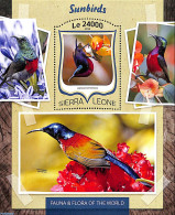 Sierra Leone 2016 Sunbirds, Mint NH, Nature - Birds - Flowers & Plants - Other & Unclassified