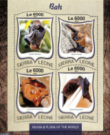 Sierra Leone 2016 Bats, Mint NH, Nature - Bats - Other & Unclassified
