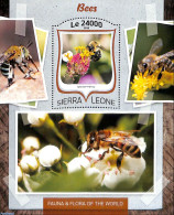 Sierra Leone 2016 Bees, Mint NH, Nature - Bees - Flowers & Plants - Otros & Sin Clasificación